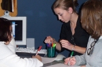 artists at the front desk